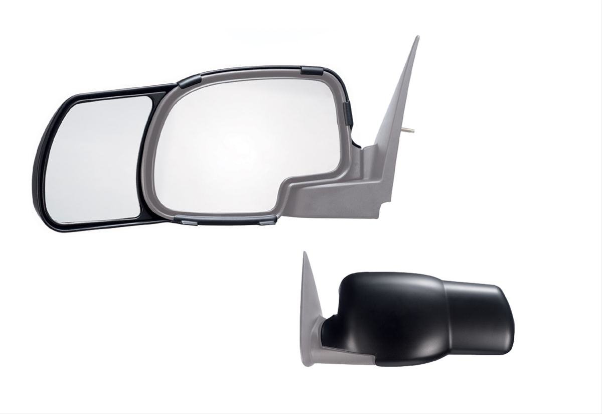 K-Source, (2)Snap N Zap Towing Mirror Silv/Sierra 99-06,Suburban 00-06