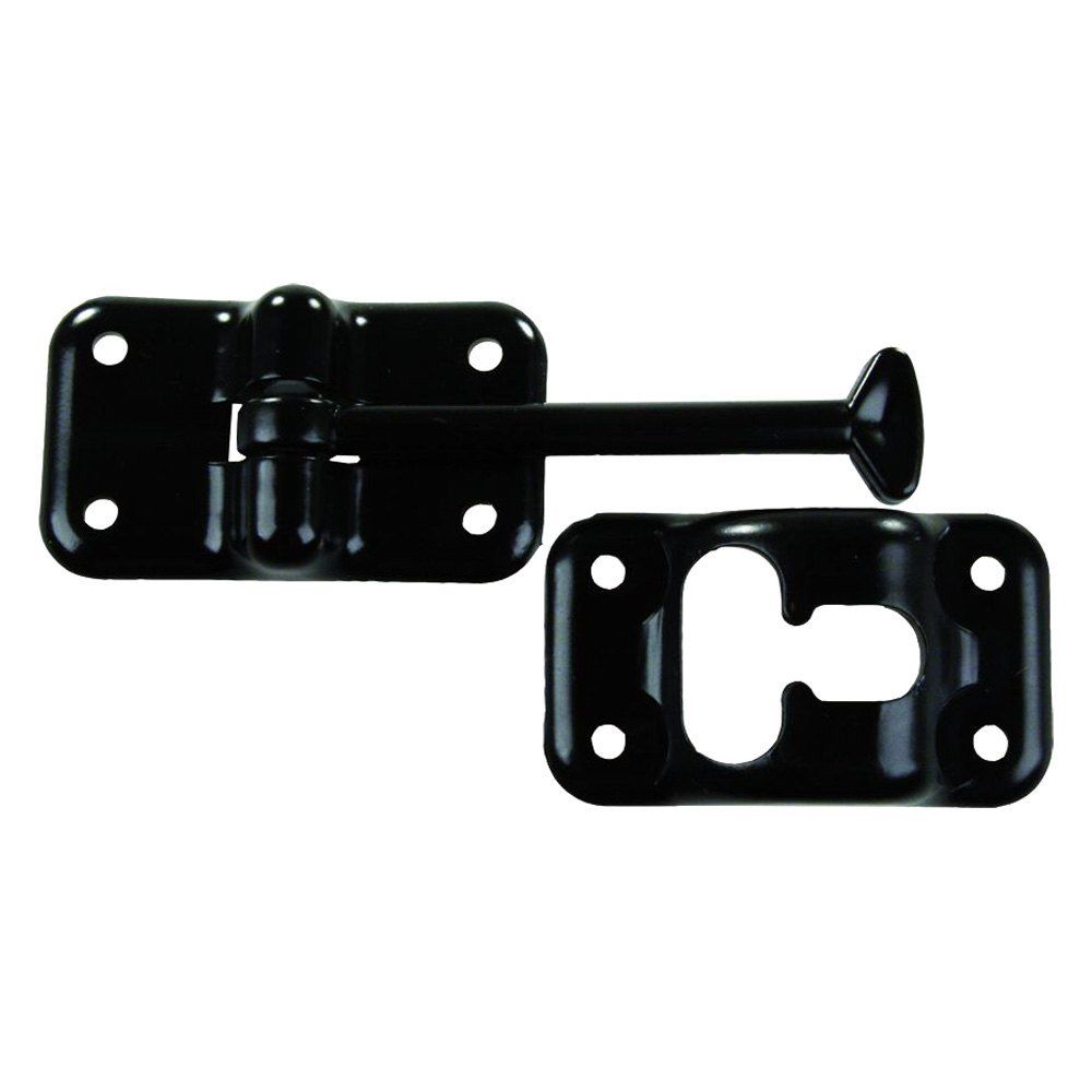 JR Products, 3-1/2"t-style door holder black