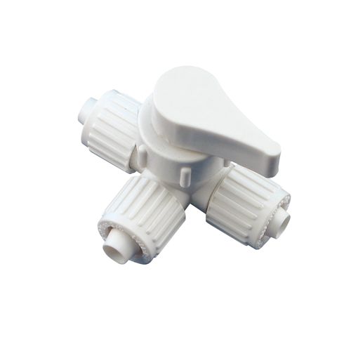 Young Farts RV Parts, 3-WAY VALVE 1/2 FL X 1/2 Item No. 09-6584 By-pass valve - ½" Flair-it * 90° Handle Rotation