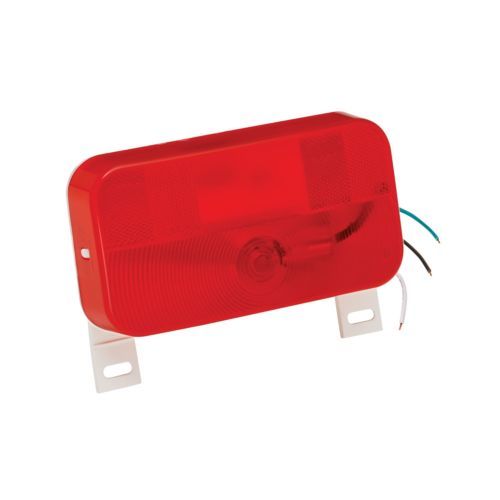 Young Farts RV Parts, 30-92-003 Bargman RED TAILLIGHT W/LICENSE BRKT