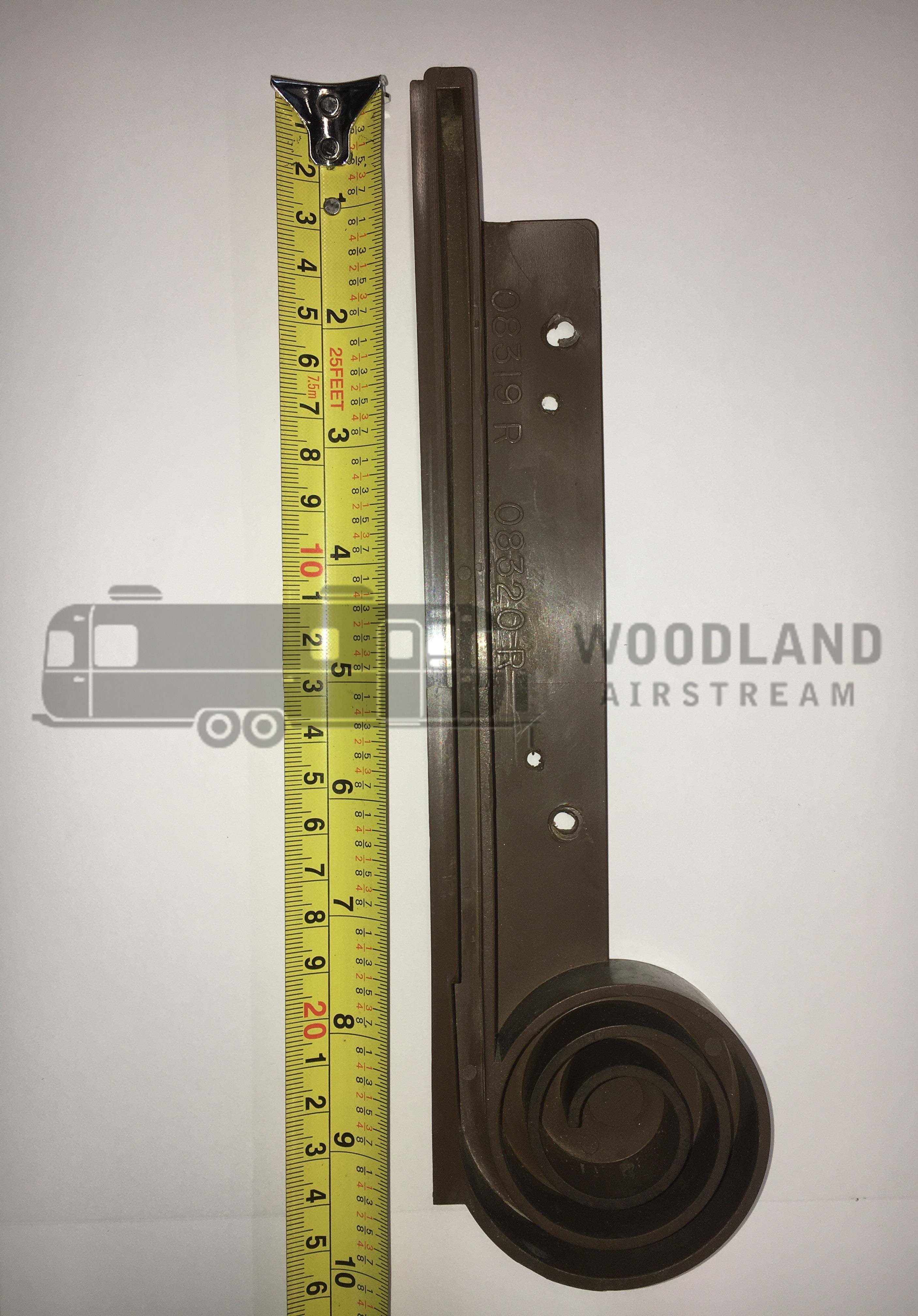 Woodland Airstream Parts and RV Accessories Store, Airstream 08319R/08320L Brown Tambour Door Spiral Guides, Pair