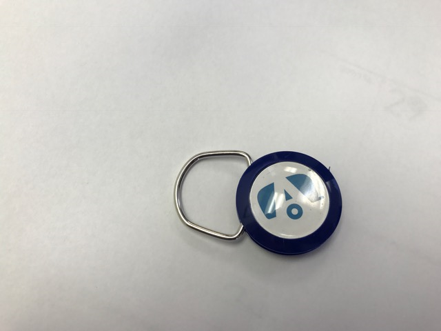 Woodland Airstream Parts and RV Accessories Store, Airstream Blue Keychain with Airstream Trailer A Logo