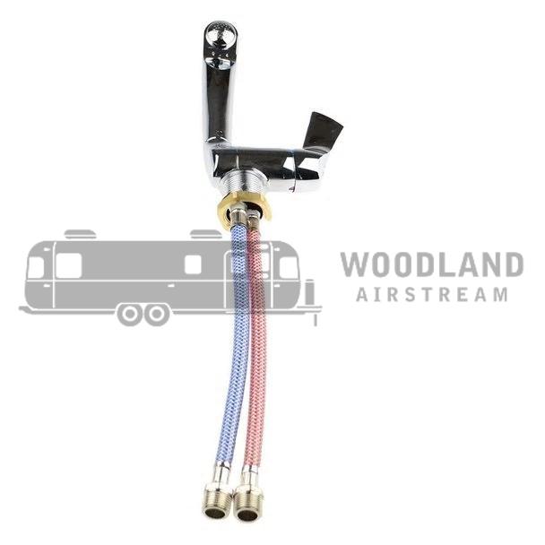 Woodland Airstream Parts and RV Accessories Store, Airstream Folding Faucet Kit with Hoses, Chrome By Dometic - 602298-02