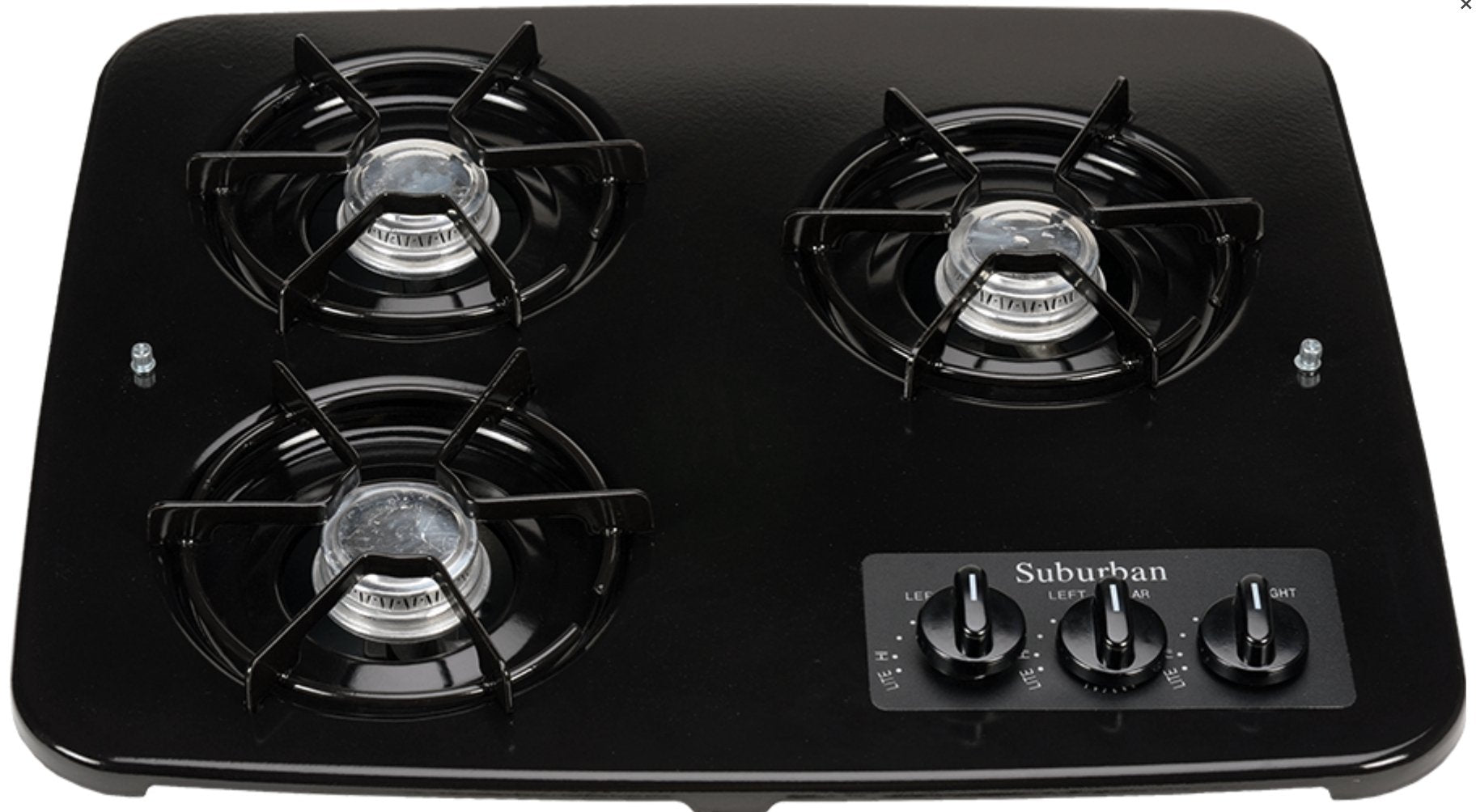 SUBURBAN MFG, ***Black Main Top Only!!***  Main Top Suburban Mfg 2940ABK For Suburban Drop-In Cooktop SDN3; 18-15/16" Width