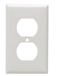 Cooper Wire , Receptacle Cover Cooper Wire 2132W-BOX Arrow Hart; For Duplex Receptacle; 1 Gang; White