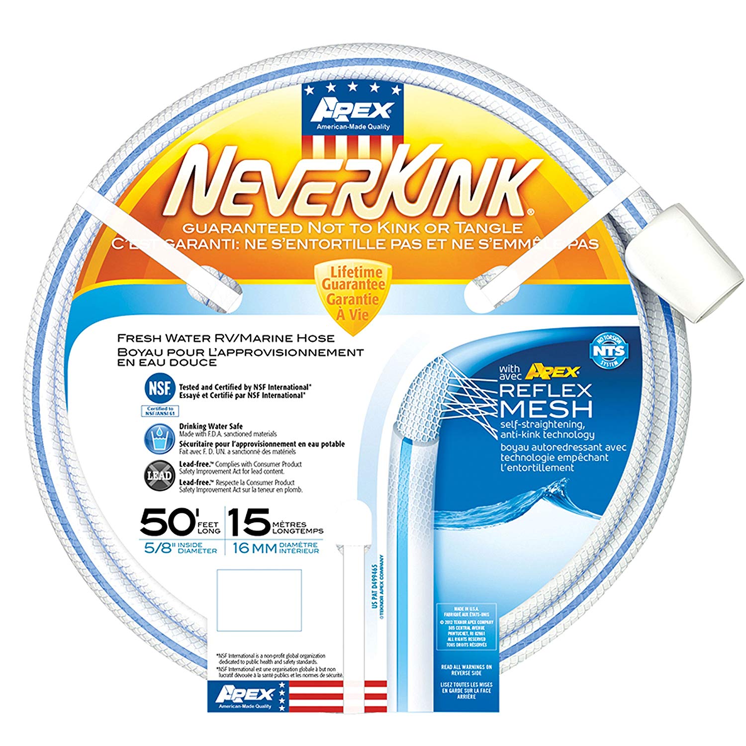 Woodland Airstream Parts and RV Accessories Store, Teknor Apex NeverKink Hose 5/8" - 25 Feet or 50 Feet