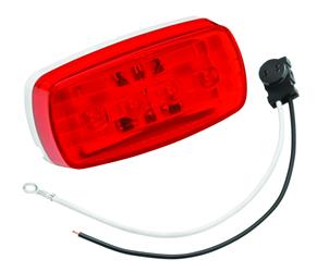 Bargman , Trailer Light Bargman 47-58-031 58 Series, Side Marker Light, LED Bulb, Red Lens, 4" X 2" X 1" Size